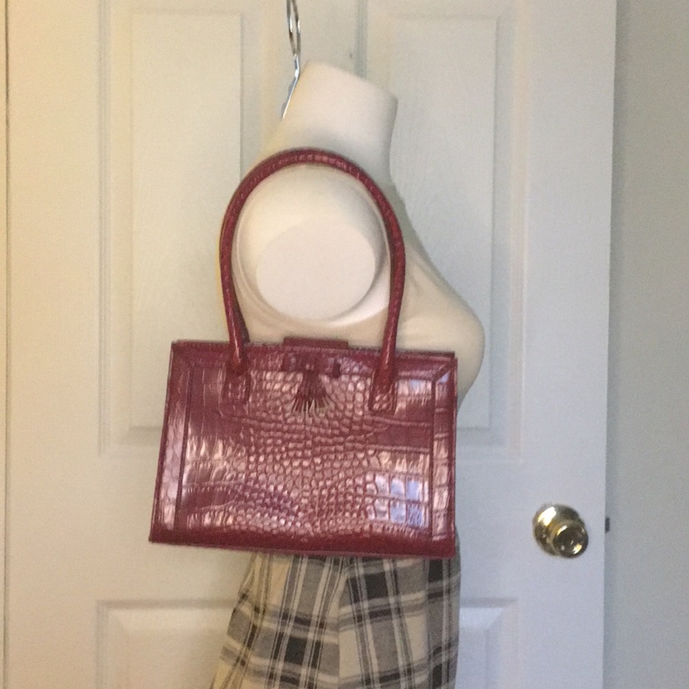 Burgundy/Red “Crocodile” Liz Claiborne Purse.
